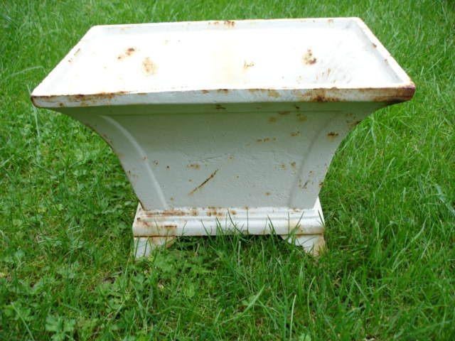 jardinière rectangulaire en fonte pat blanc-rouillé, Enlèvement ou Envoi, Neuf