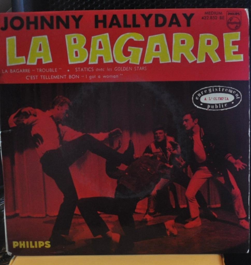 vinyl 45 tours johnny hallyday la bagarre (x20322), CD & DVD, Enlèvement ou Envoi, Utilisé