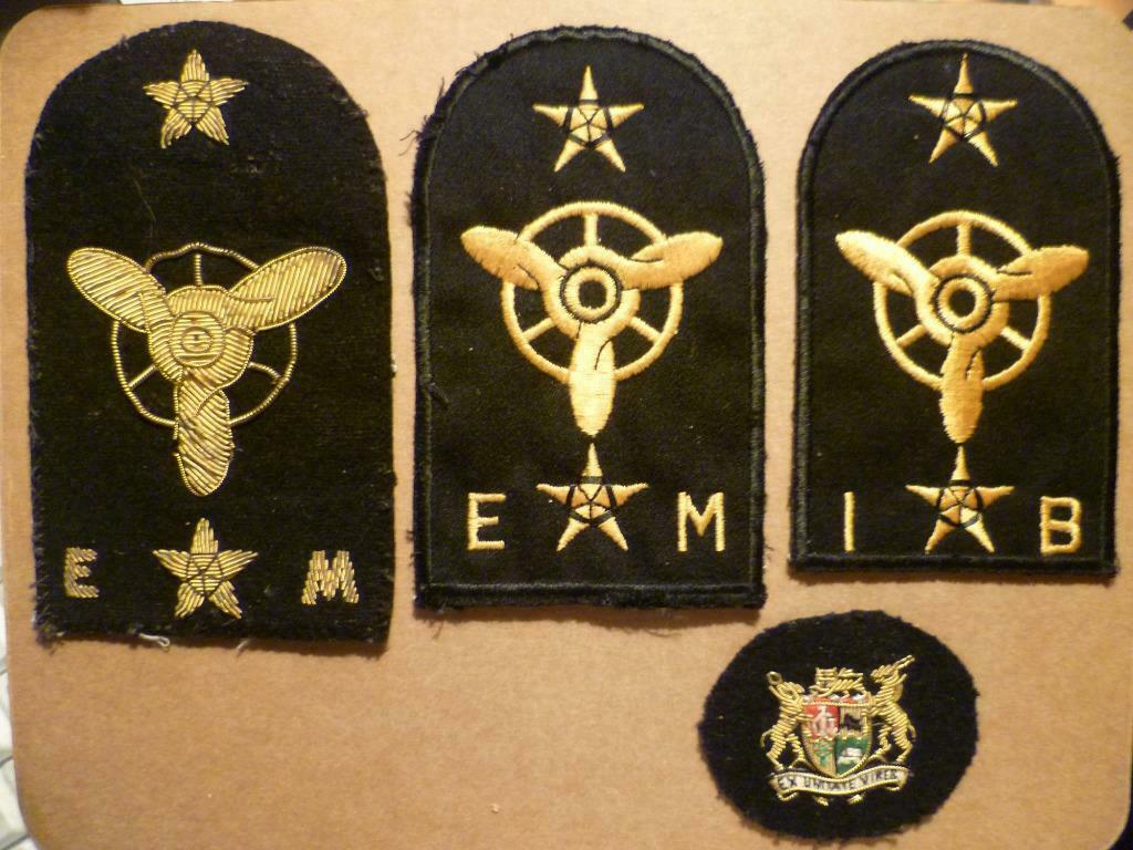 South African Navy, LOT #3, zeemacht badges, bullion wire, Verzenden, Gebruikt