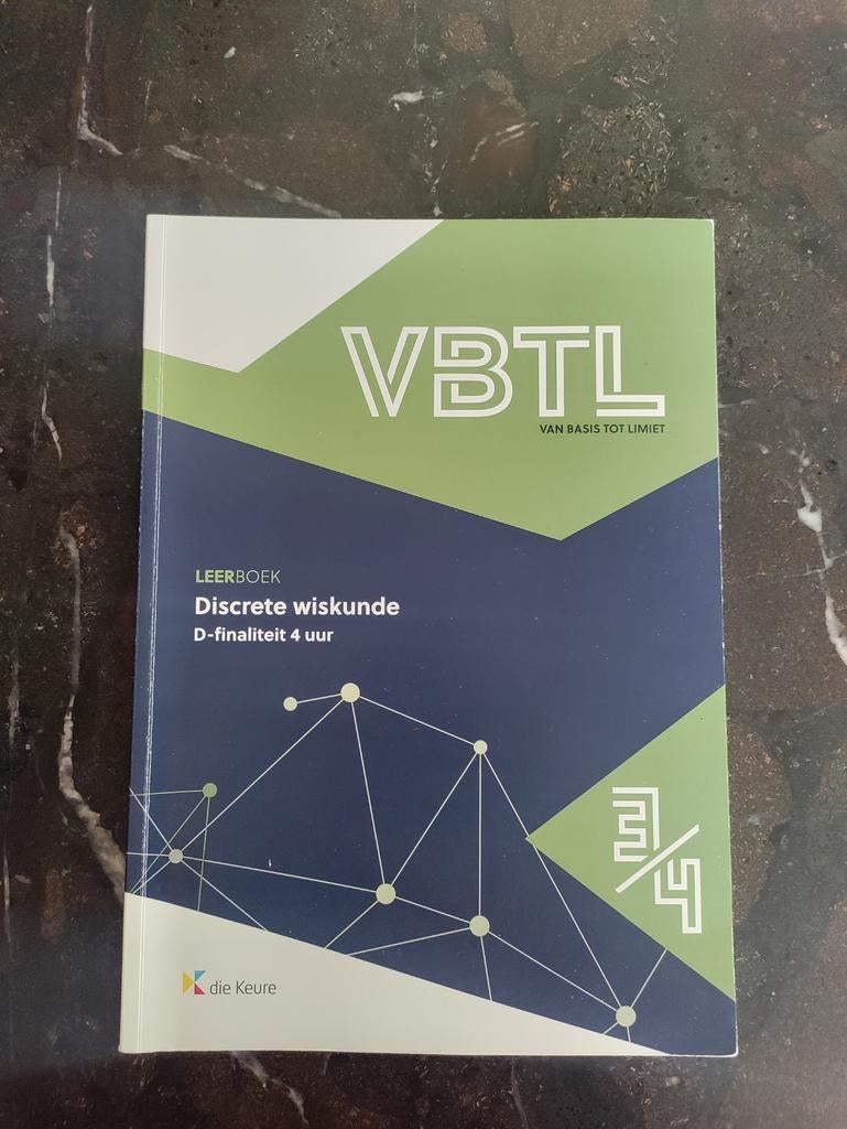 VBTL 3/4 – Discrete wiskunde (D-finaliteit 4 uur), Enlèvement ou Envoi, Die keure, Utilisé, Secondaire