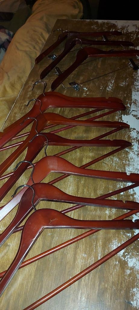 Portemanteaux en bois massif 10 pièces, Enlèvement ou Envoi