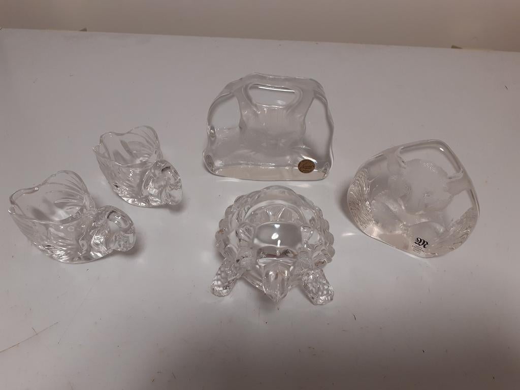 5 kristallen beeldjes, Antiek en Kunst, Ophalen