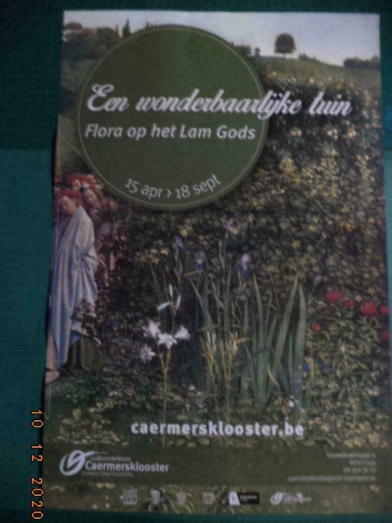 Gent: Affiche: 'Flora op het Lam Gods', J. Van Eyck 2016. Zg, Ophalen of Verzenden, Zo goed als nieuw