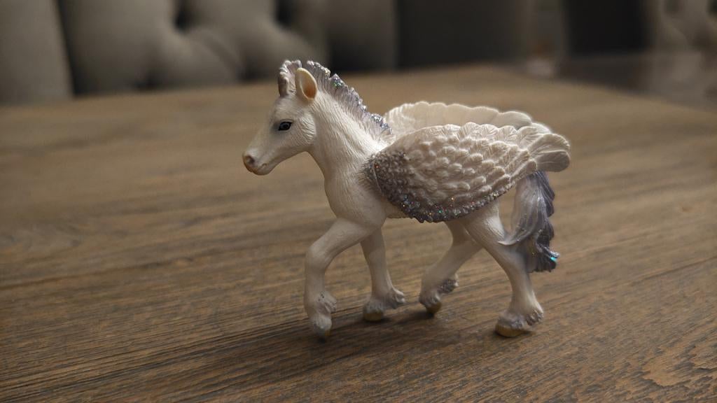 Schleich Bayala Pegasus veulen 70422. Zeldzaam, Ophalen of Verzenden, Zo goed als nieuw