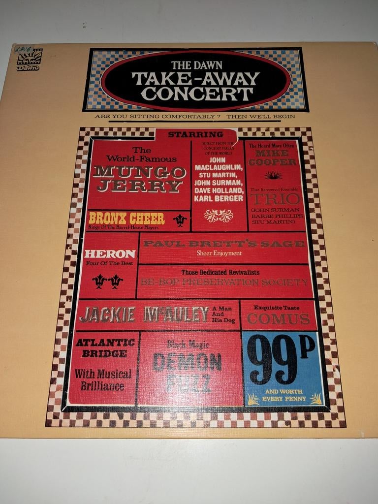 Lp The Dawn take-away concert, Enlèvement ou Envoi, Utilisé, 12 pouces, Progressif