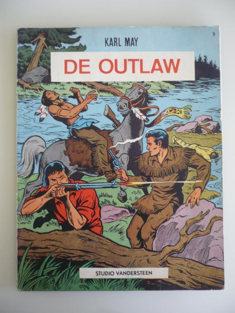 Karl May ( 9 de outlaw ) eerste druk 1964, Gelezen, Eén stripboek, Studio  Vandersteen, Ophalen of Verzenden