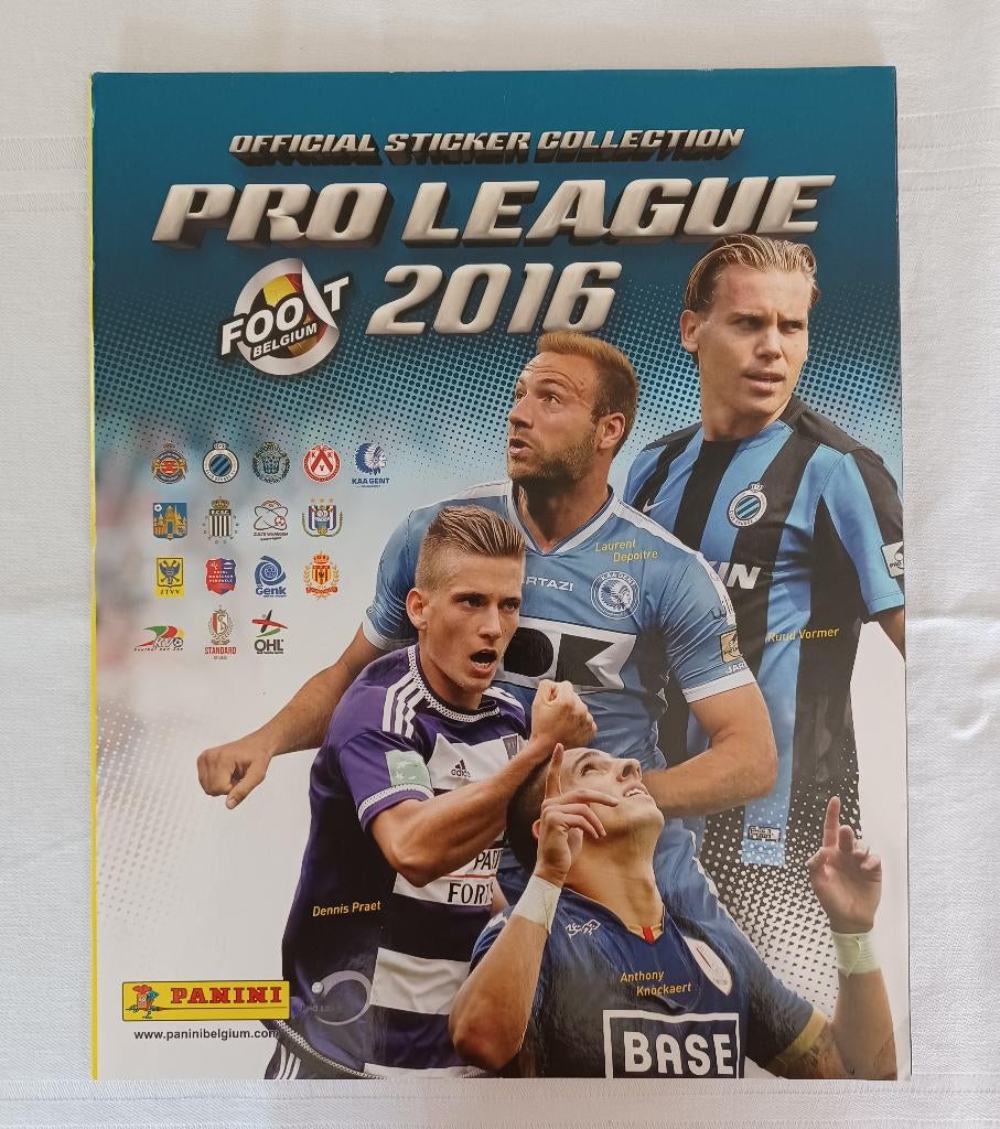 Leeg Panini album Pro league 2016, Ophalen of Verzenden, Zo goed als nieuw, Meerdere stickers