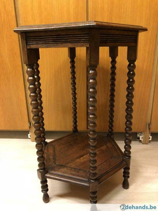 Table d’appoint hexagonale 1900-1920, Enlèvement ou Envoi