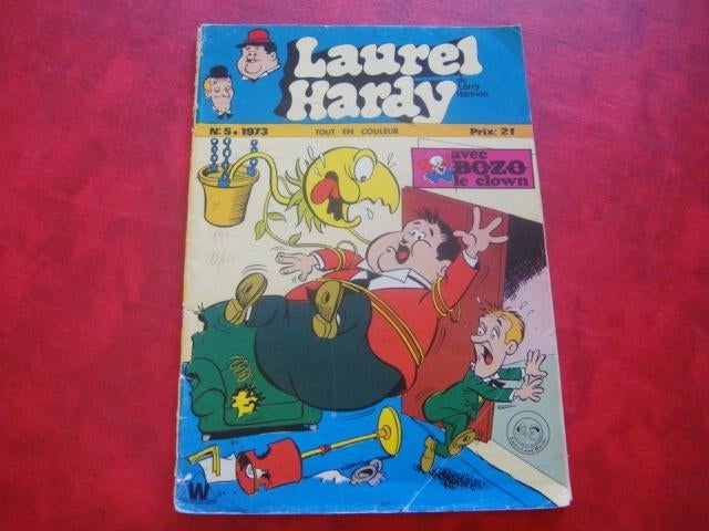 BD ancienne. "Laurel et Hardy" 1973, Boeken, Stripverhalen, Verzenden, Gelezen