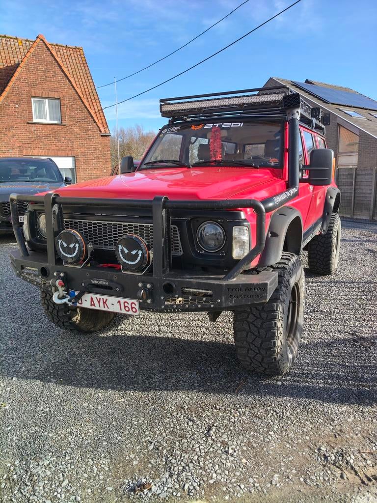 Nissan Patrol Y60 lang model, Autos, Rouge, Achat, Beige, Boîte manuelle