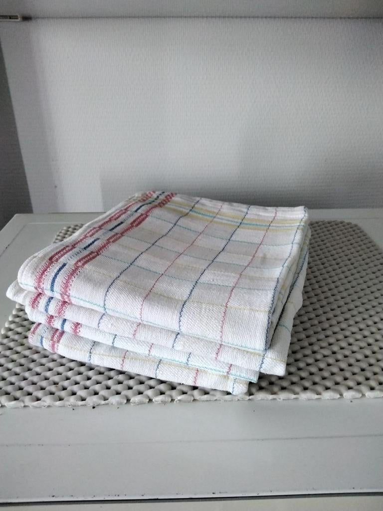 Set van 4 keukendoeken +/- 60 x 70 cm, Ophalen of Verzenden, Gebruikt