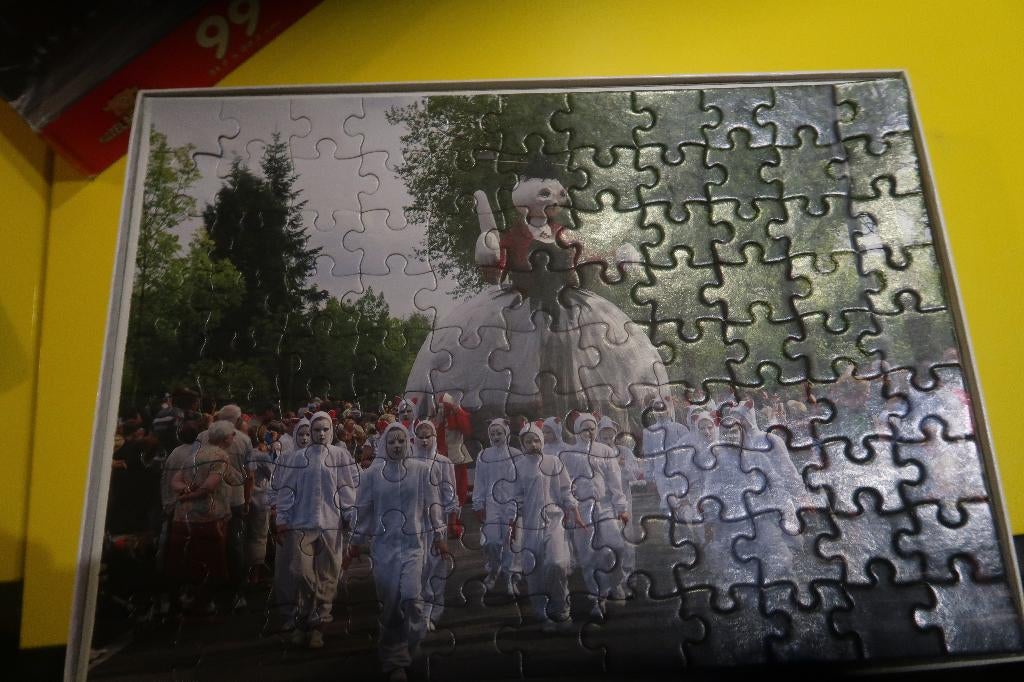 Kattenstoet Ieper puzzel, Ophalen of Verzenden, Meer dan 50 stukjes, Zo goed als nieuw