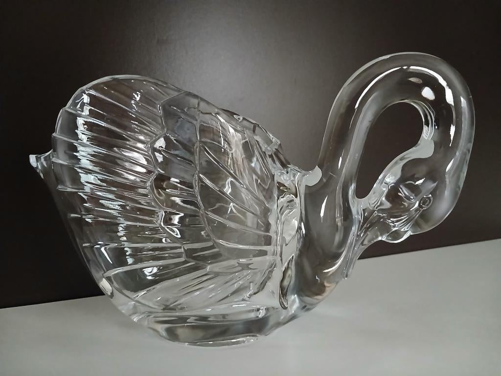 Cristal d'Arques - Coupe VINTAGE en forme de cygne, Antiquités & Art, Enlèvement