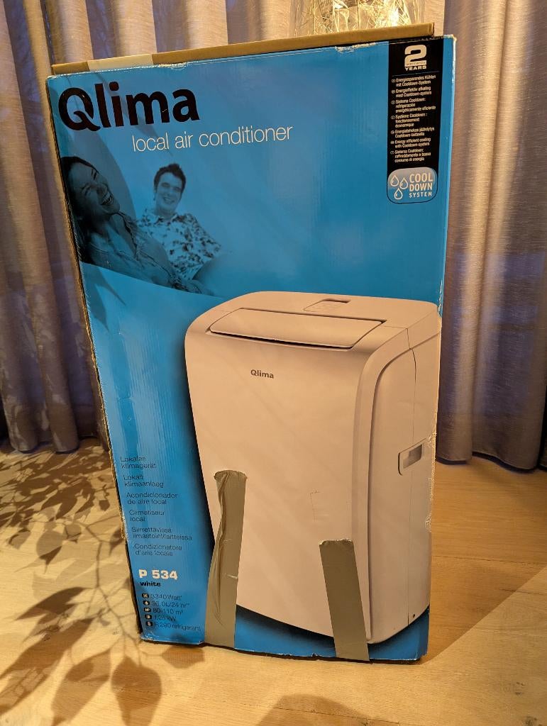 Mobiele airco Qlima P534 - 3340W, Refroidissement et Déshumidification, Enlèvement ou Envoi, Comme neuf, Télécommande