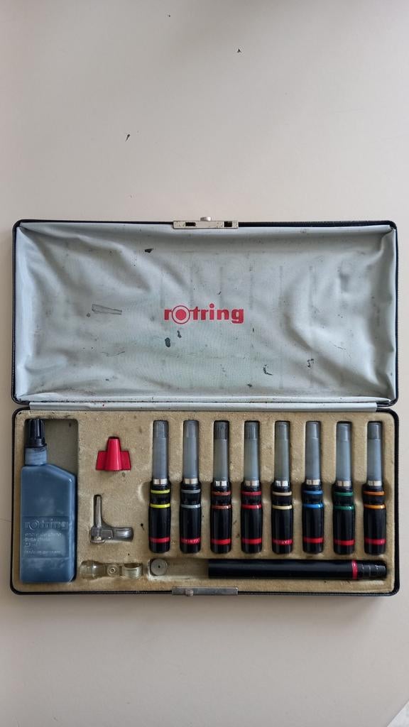 Coffret complet 8 Rotring Variant, Collections, Enlèvement ou Envoi, Utilisé