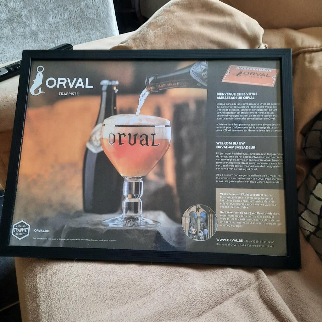Cadre/liste des ambassadeurs d'Orval. Comme neuf., Collections, Enlèvement ou Envoi, Comme neuf