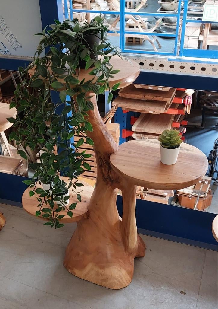 Plantenstaander of Kitten Krabpaal H 70cm in Teak., Huis en Inrichting, Ophalen, Nieuw