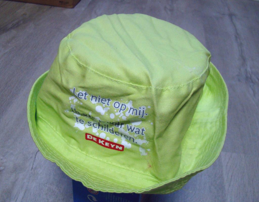hoed lime groen De Keyn  - zonnehoed 58cm =nieuw zonnehoedje, Neuf, Garçon ou Fille, Enlèvement ou Envoi, Chapeau
