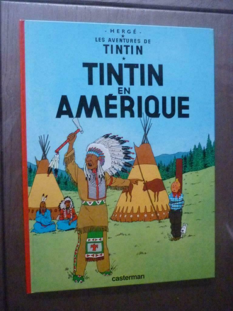 tintin en amerique n 3, Eén stripboek, Ophalen of Verzenden, Gelezen