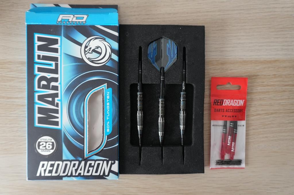 Darts Red Dragon Marlin 26 gram, Enlèvement ou Envoi, Utilisé, Fléchettes