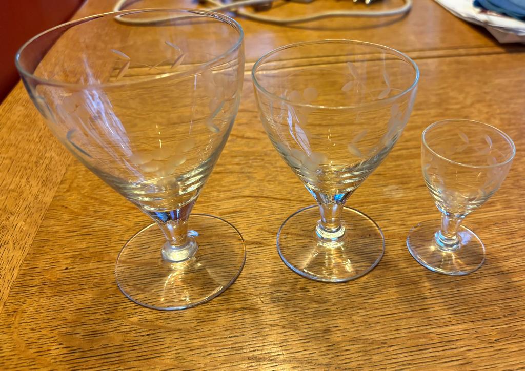 Verres en cristal, Collections, Enlèvement, Comme neuf