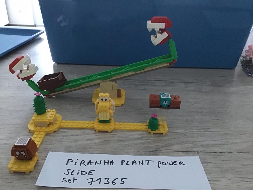 Lego super mario set 71365 piranha plant power slide, Ophalen, Zo goed als nieuw, Complete set, Lego