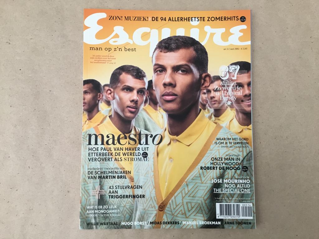 Couverture du magazine Esquire Stromae, Enlèvement ou Envoi, Neuf