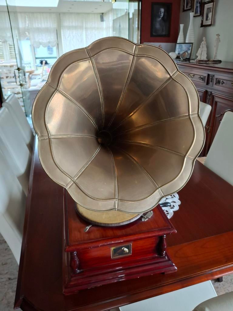 Oude grammofoon, Ophalen