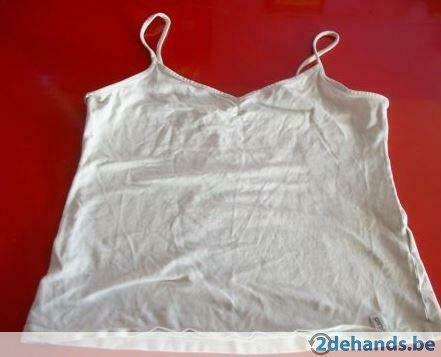 [1704] top pimkie blanc petit, Sans manches, Enlèvement ou Envoi, Taille 36 (S), Pimkie