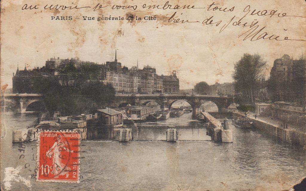 1913 - FRANKRIJK - Paris: Vue générale de la Cité, Verzamelen, Verzenden, Voor 1920, Gelopen, Frankrijk