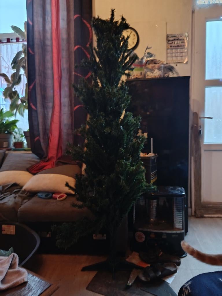 Sapin de noel 1 m 60, Divers, Enlèvement, Utilisé