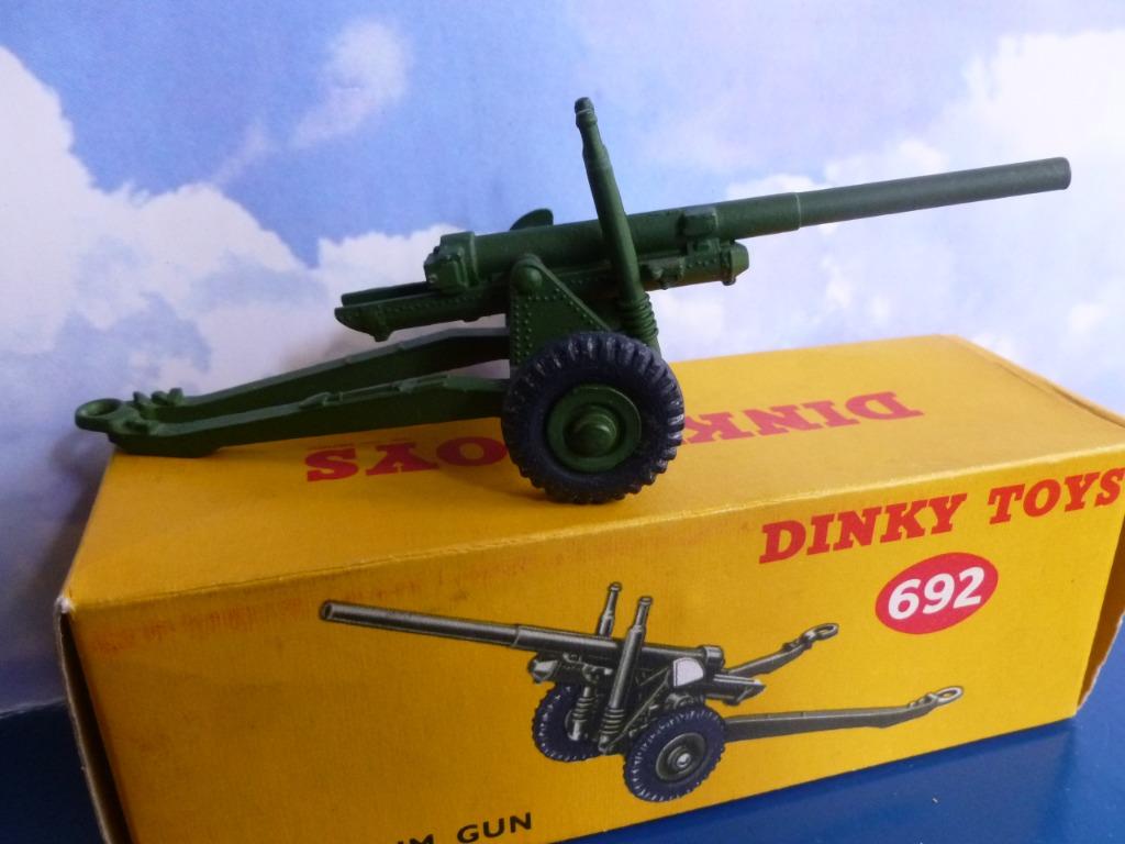Military GUN 1955 1/43 DINKY TOYS Meccano Made in England, Enlèvement ou Envoi, Neuf, Dinky Toys