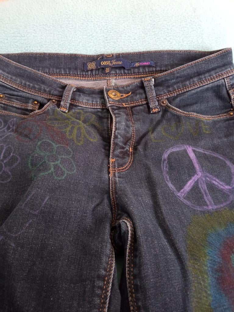 Collection Oasis Jeans My Scarlet Love and Peace taille 10R3, Vêtements | Femmes, Jeans, Neuf, W33 - W36 (confection 42/44), Bleu