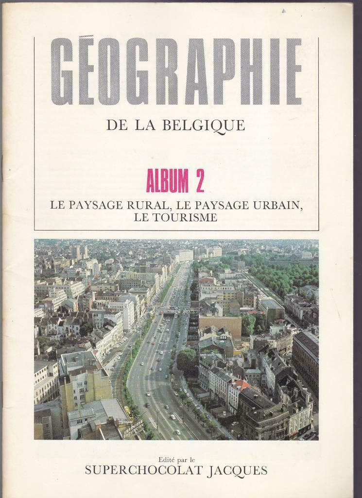album Chocolat JACQUES "géographie de la Belgique" N°2, Collections, Enlèvement ou Envoi, Comme neuf