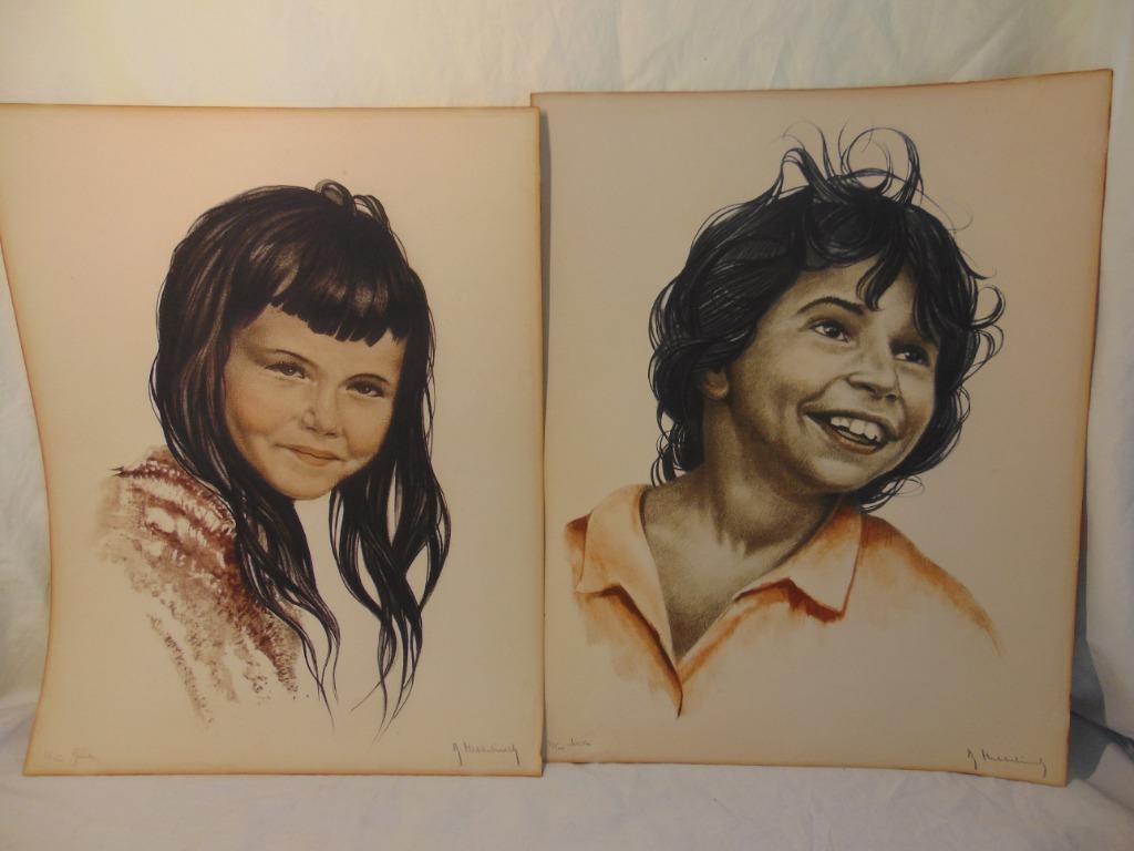 Lithografie van Roger Hebbelinck, Antiek en Kunst, Ophalen of Verzenden