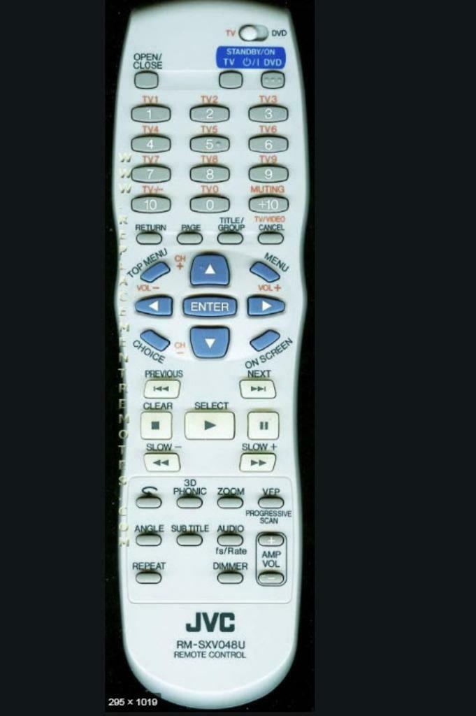 Afstandsbediening jvc rm-sxv048u, Ophalen of Verzenden, Gebruikt, Origineel, Tv