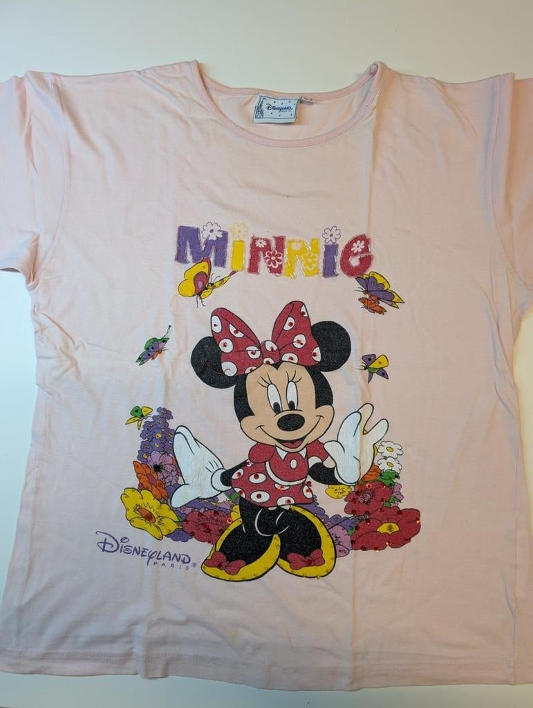 T-shirt à perles Disneyland Minnie Mouse, Enlèvement ou Envoi, Utilisé, Fille, Disneyland Paris