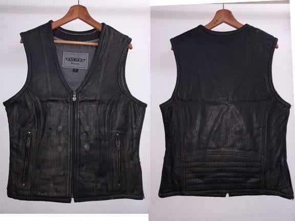 Nieuw leren motorvest, Motoren, Kleding | Motorkleding, Verzenden, Nieuw met kaartje, Kinderen, Jas | leer