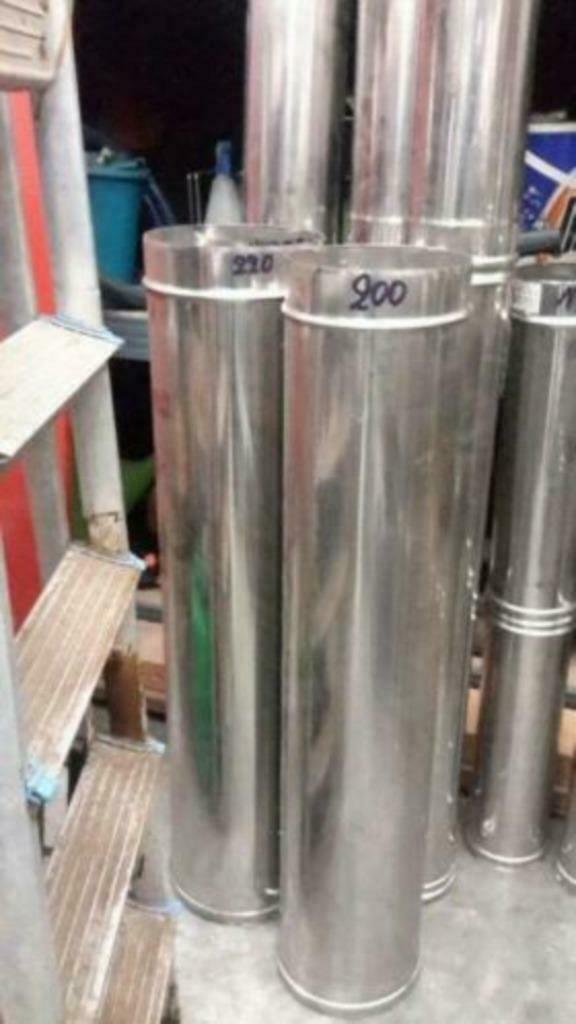 inox kachelbuizen of ventilatie buizen, Ophalen, Nieuw, Ventilator en Afzuiger