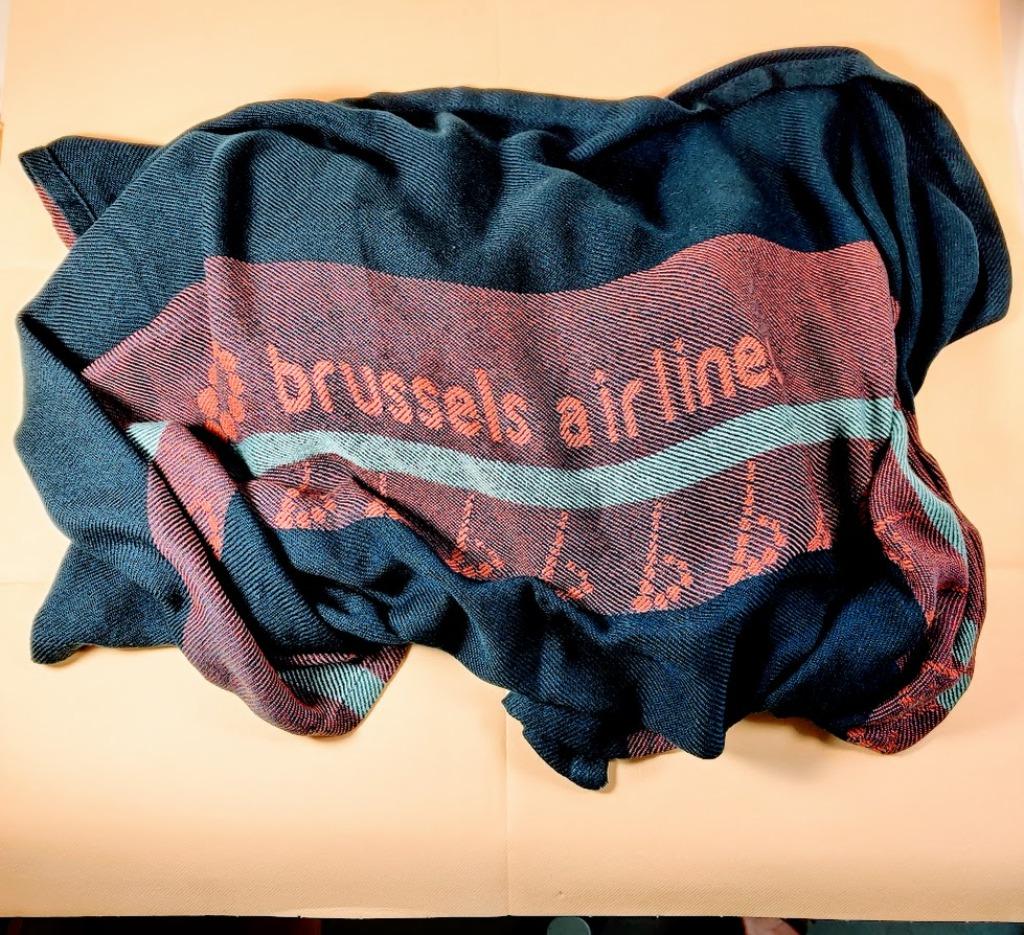 Brussels airlines plaid- deken 2010 gebruikt 135x175cm, Verzamelen, Ophalen of Verzenden