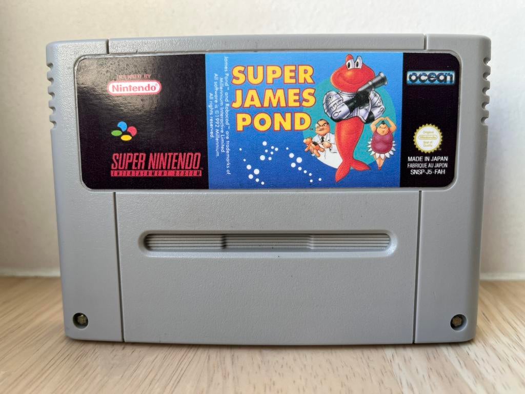 Super James Pond (Super Nintendo/FAH), Games en Spelcomputers, Games | Nintendo Super NES, Zo goed als nieuw, Ophalen of Verzenden