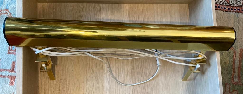 IKEA Billy bibliotheeklamp 60 cm goud, Ophalen, Zo goed als nieuw
