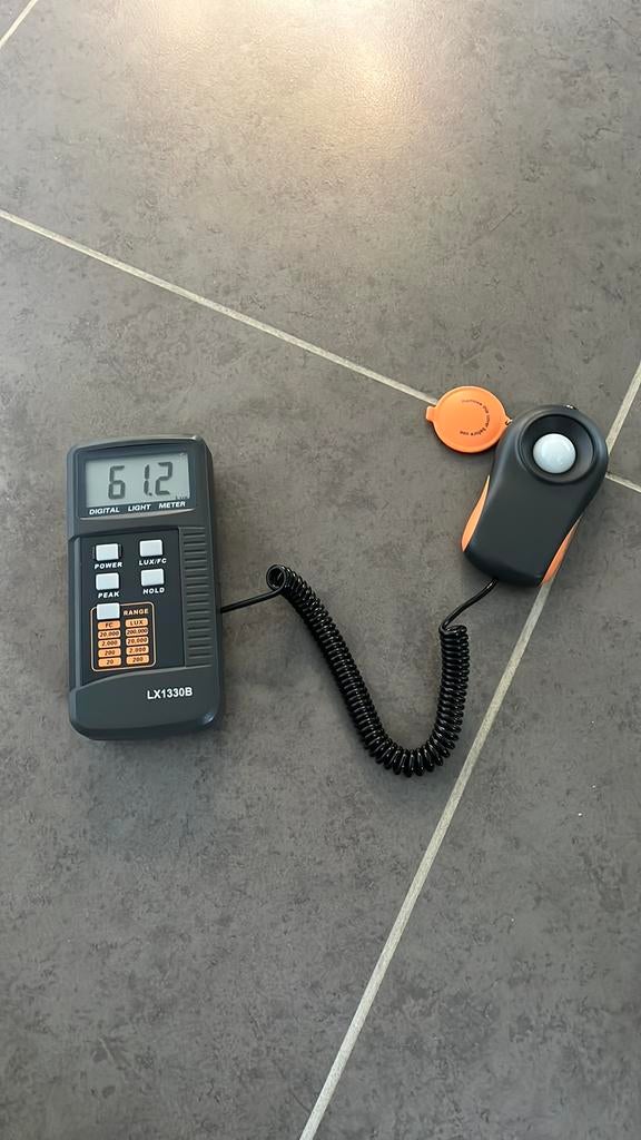 Digitale lichtmeter/ luxmeter, Ophalen, Zo goed als nieuw