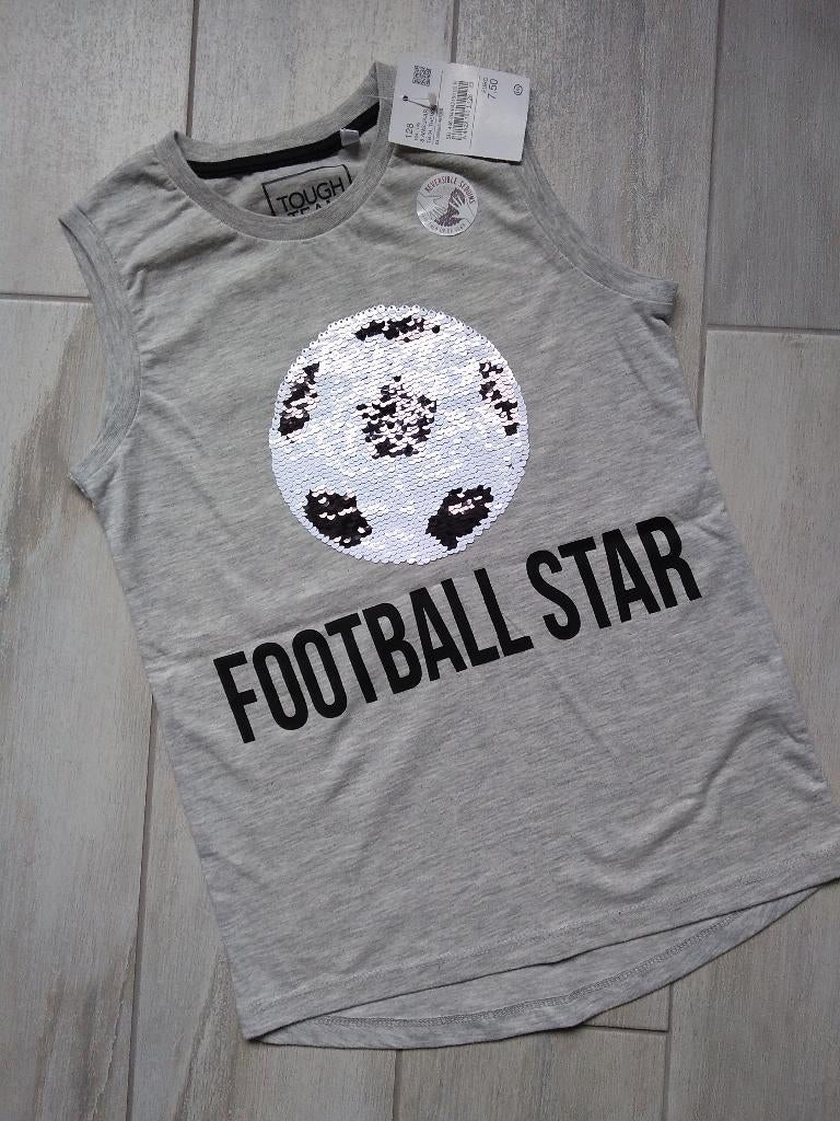 ★ M128 - Nieuw t-Shirt zonder mouwen voetbal, Enlèvement ou Envoi, Neuf, Garçon, Chemise ou À manches longues