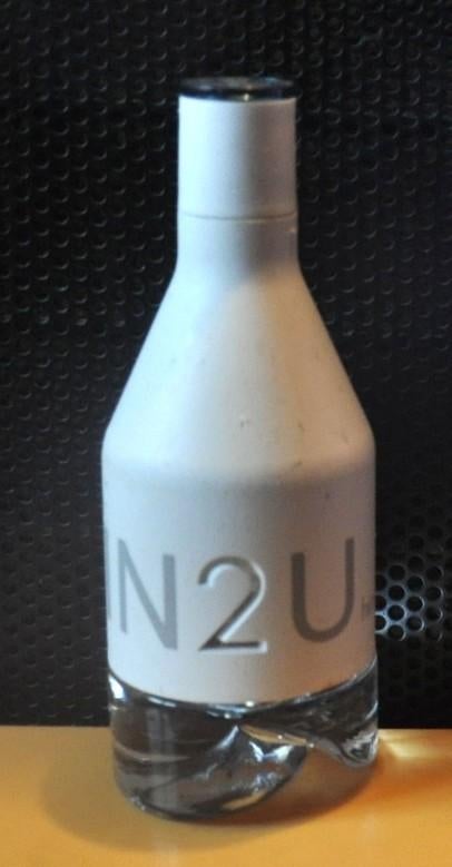 bouteille fiole parfum vide calvin klein in2u (14), Enlèvement ou Envoi, Utilisé, Bouteille de parfum