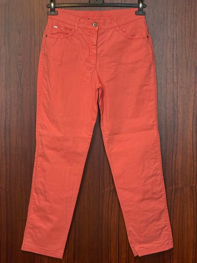Mooie zalm/roze jeansbroek van Brax (B40)., Brax, Zo goed als nieuw, Roze, Lang