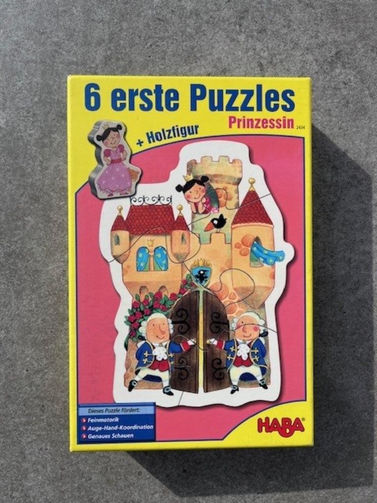 haba prinses puzzel hout kasteel paard kat jurk, Enlèvement ou Envoi, Comme neuf, Puzzles
