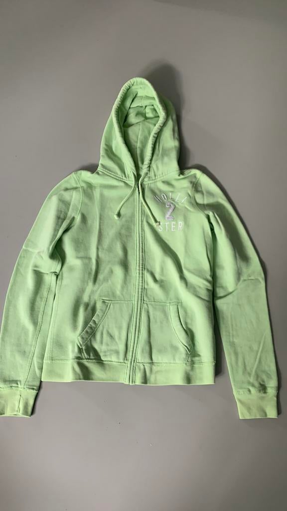 Mintgroene hoodie, Hollister, maat M, Kleding | Dames, Truien en Vesten, Hollister, Ophalen of Verzenden, Zo goed als nieuw, Maat 38/40 (M)