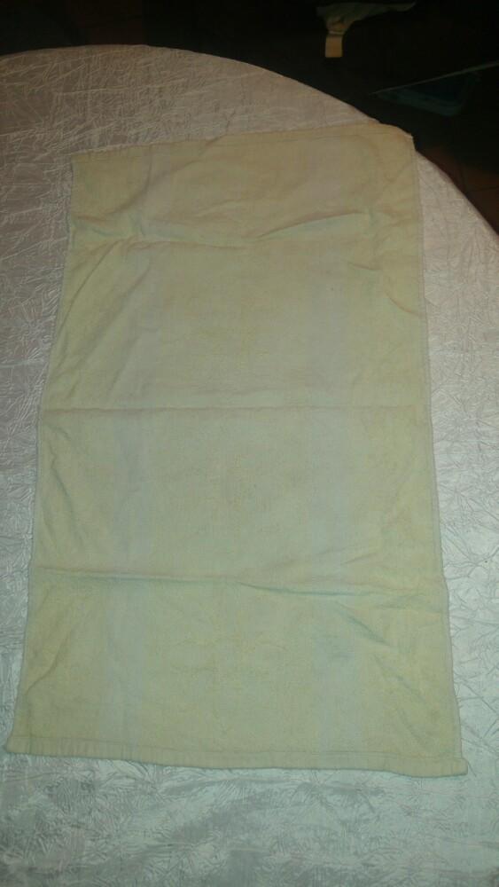 Vintage serviette beige 65x40cm, Envoi, Comme neuf, Beige