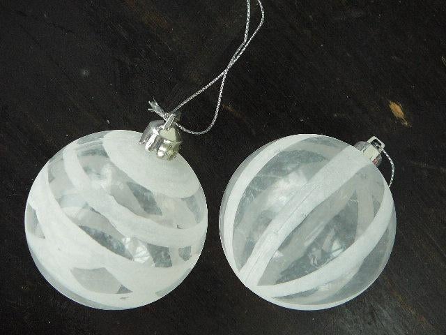2 boules de Noël en verre, Divers, Enlèvement ou Envoi, Comme neuf
